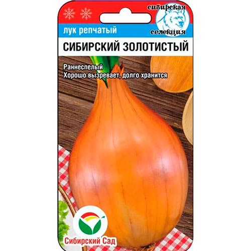 Лук репчатый Сибирский золотистый Сибирский сад артикул фото 1 Лук репчатый Сибирский золотистый Сибирский сад изображение 1 артикул 78399