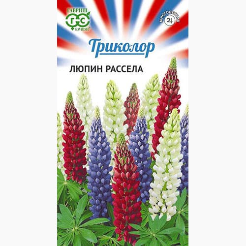 Люпин Триколор, смесь окрасок Гавриш артикул фото 1 Люпин Триколор, смесь окрасок Гавриш изображение 1 артикул 97745