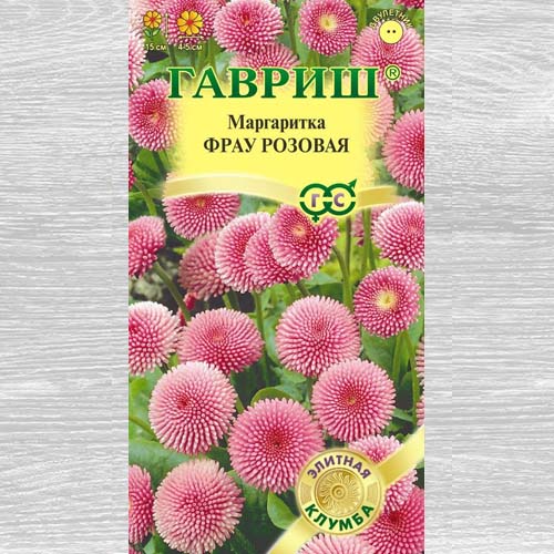 Маргаритка Фрау розовая Гавриш артикул фото 1 Маргаритка Фрау розовая Гавриш изображение 1 артикул 73706