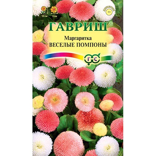 Маргаритка Веселые помпоны, смесь окрасок Гавриш изображение 1 артикул 92149