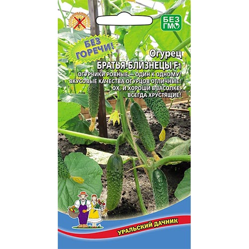 Огурец Братья близнецы F1 Уральский дачник изображение 1 артикул 94593