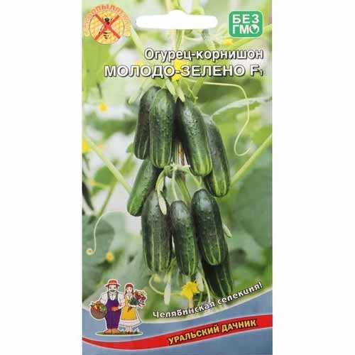 Огурец корнишон Молодо-зелено F1 Уральский дачник изображение 1 артикул 40646