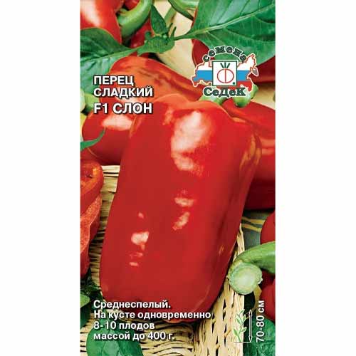 Перец сладкий Красный слон Седек артикул фото 1 Перец сладкий Красный слон Седек изображение 1 артикул 40488
