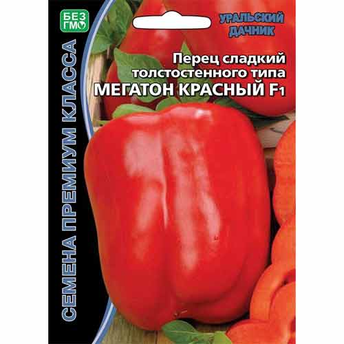 Перец сладкий Мегатон красный F1 Уральский дачник изображение 1 артикул 74221