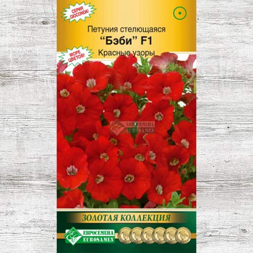 Петуния Бэби Красные узоры F1 изображение 1 артикул 83461