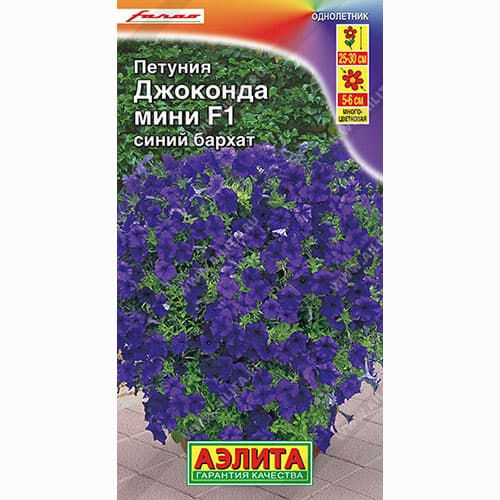 Петуния Джоконда мини синий бархат F1 Аэлита артикул фото 1 Петуния Джоконда мини синий бархат F1 Аэлита изображение 1 артикул 99053