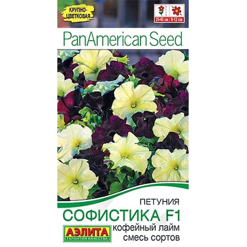 Петуния крупноцветковая Софистика кофейный лайм F1, смесь окрасок Аэлита изображение 1 артикул 40394