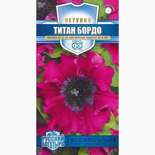 Петуния крупноцветковая Титан бордо Гавриш изображение 1 артикул 97778