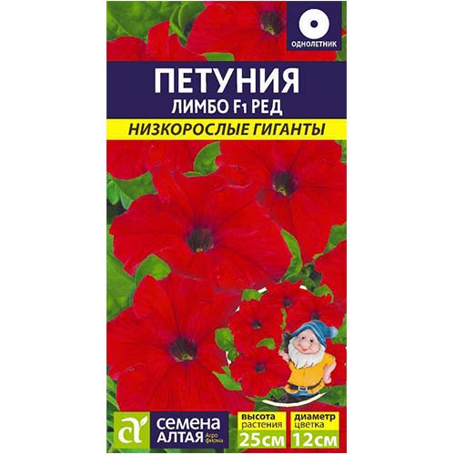 Петуния Лимбо Ред F1 Семена Алтая артикул фото 1 Петуния Лимбо Ред F1 Семена Алтая изображение 1 артикул 81738