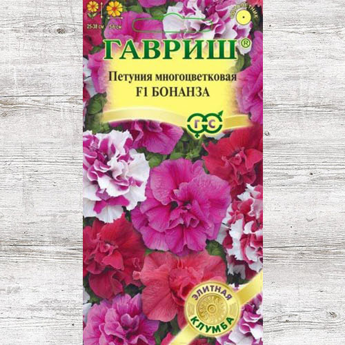 Петуния Бонанза F1, смесь окрасок Гавриш артикул фото 1 Петуния Бонанза F1, смесь окрасок Гавриш изображение 1 артикул 83206