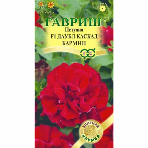 Петуния махровая крупноцветковая Даубл Каскад Кармин F1 Гавриш изображение 1 артикул 40594