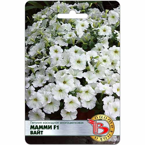 Петуния Мамми Вайт F1 Биотехника изображение 1 артикул 82714