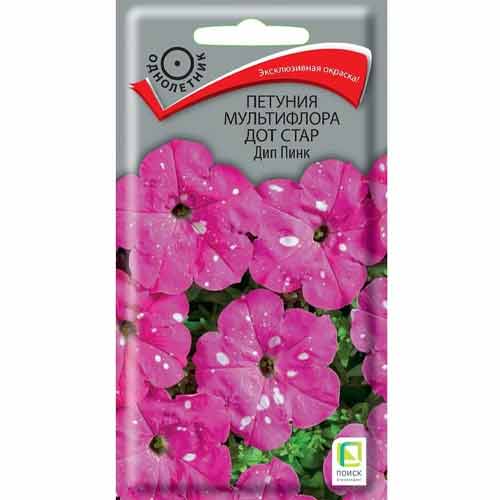 Петуния мультифлора Дот Стар Дип Пинк Поиск изображение 1 артикул 97895