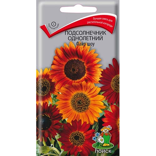 Подсолнечник декоративный Файр Шоу, смесь окрасок Поиск изображение 1 артикул 93097