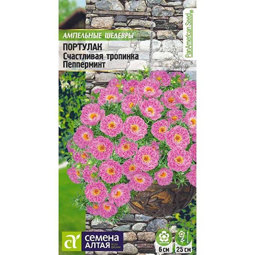 Портулак Счастливая тропинка Пепперминт Семена Алтая изображение 1 артикул 94204