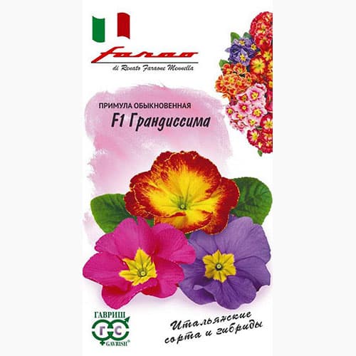Примула обыкновенная Грандиссима F1, смесь окрасок Гавриш изображение 1 артикул 97803