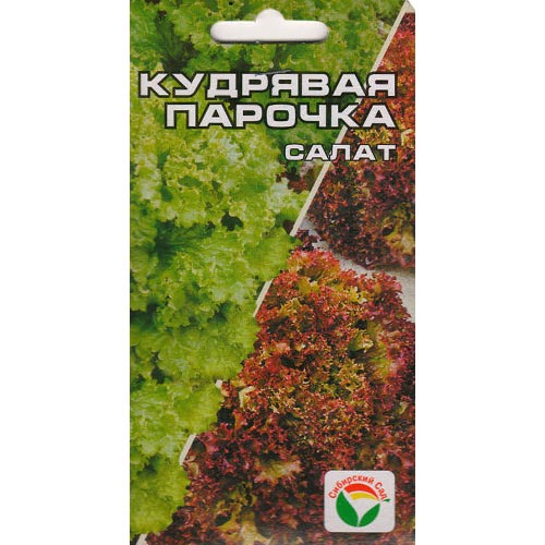 Салат кудрявый Кудрявая парочка, смесь сортов Сибирский сад изображение 1 артикул 94385