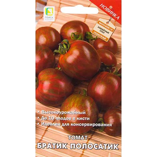 Томат Братик-Полосатик Поиск артикул фото 1 Томат Братик-Полосатик Поиск изображение 1 артикул 81999
