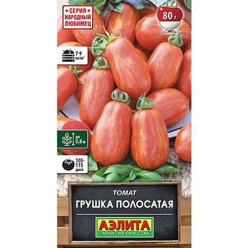 Томат Грушка полосатая Аэлита изображение 1 артикул 98631