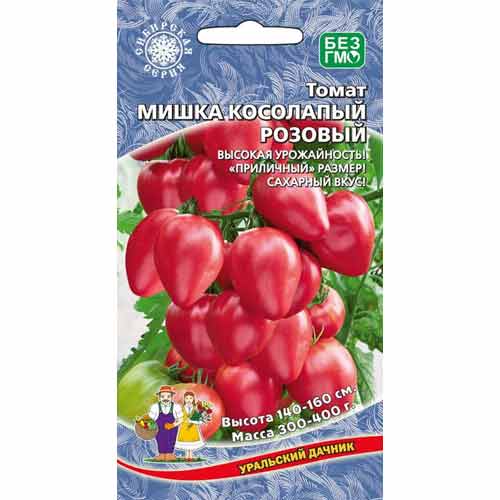 Томат Мишка косолапый розовый Уральский дачник артикул фото 1 Томат Мишка косолапый розовый Уральский дачник изображение 1 артикул 40694