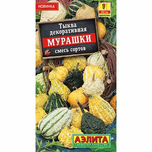 Тыква декоративная Мурашки, смесь окрасок Аэлита артикул фото 1 Тыква декоративная Мурашки, смесь окрасок Аэлита изображение 1 артикул 99159