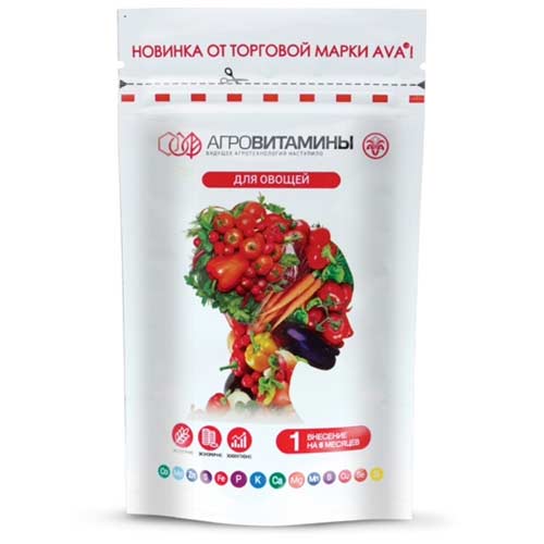 Удобрение AVA Агровитамины для овощей артикул фото 1 Удобрение AVA Агровитамины для овощей изображение 1 артикул 85464