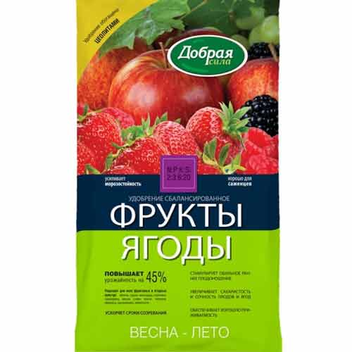 Удобрение Добрая сила фрукты - ягоды изображение 1 артикул 85496