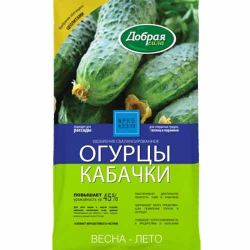Удобрение Добрая сила огурцы - кабачки изображение 1 артикул 85494