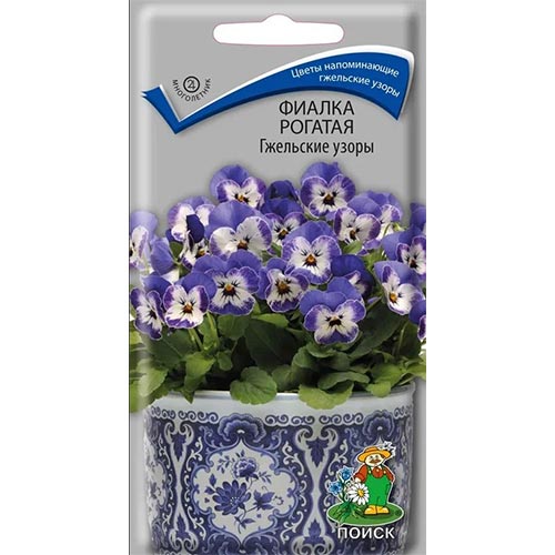 Виола рогатая Гжельские узоры Поиск изображение 1 артикул 92922